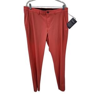 New NWT State Of Matter Triton Chino Salmon Pink Golf Pants 34x30